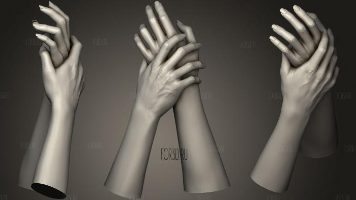 Female Hands 1 3d stl модель для ЧПУ